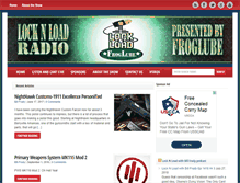 Tablet Screenshot of lockandloadradio.com
